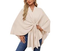 Simplifyleast Shawl Wrap, elegant shawl wraps soft open front poncho sweater, Solid Color Shawls, Chic and Light (apricot,One Size)