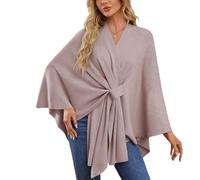 Simplifyleast Shawl Wrap, elegant shawl wraps soft open front poncho sweater, Solid Color Shawls, Chic and Light (lotus root color,One Size)