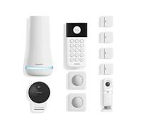 SimpliSafe Sistema de Seguridad inalámbrico para el hogar de 10 Piezas con cámara al Aire Libre, monitoreo Profesional Opcional 24/7, sin Contrato, Compatible con Alexa y Google Assistant