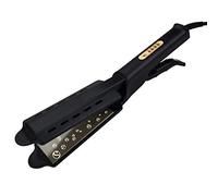 SIMPLISIM - Plancha alisadora para cabello con placas flotantes de cerámica, alisador iónico, fácil deslizamiento, cuidado y protección de peinado, calentamiento rápido