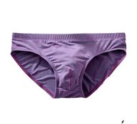 Simplistas pero funcionales, estos pantalones cortos cómodos para hombre son ideales para el uso diario (morado L)