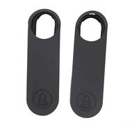 Simplistic pero eficaz paquete de dos cubiertas de silicona hechas para el timbre For Nest (negro)