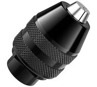 Simpls Broca de mandril, 1/32 1/8 4486 broca sin llave, mandril de mandril, herramienta de rotación de vástago de tensión, kit de adaptador rápido