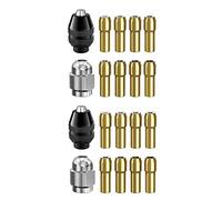 Simpls Juego de 2 alicates de sujeción para portabrocas 1/32 1/8 4486 Keyless Bit con juego de tuercas de perforación giratorias