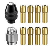 Simpls Juego de alicates para portabrocas 1/32 1/8 4486 Keyless Bit con juego de tuercas de perforación