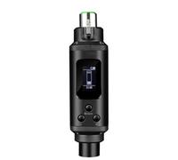 Simpls Mini amplificador de micrófono profesional de metal negro para micrófonos dinámicos y pasivos. Preamplificador con ganancia ajustable: 12-39 dB.
