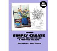 Simply Create Variety Coloring Book and Painting Tracers