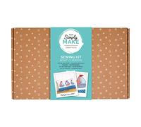 Simply Make Kit de cojín - Funda de almohada de punto de barco, kit de costura de bordado, ideal para adultos y niños mayores, añade cojín a la decoración del sofá en casa o silla de cocina