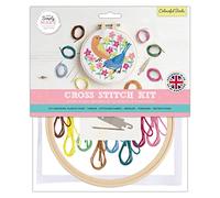 Simply MAKE Kit de punto de cruz para adultos, diseño de pájaros coloridos, es un regalo perfecto para cualquier entusiasta de la creatividad y los pasatiempos, ideal para principiantes, haz tus