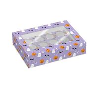 Simply Making Fright Night - Caja para cupcakes de Halloween, con capacidad para 6 o capacidad para 12 paquetes de 2 (capacidad para 12)