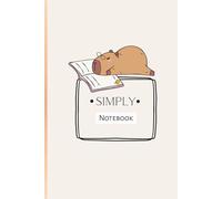 Simply Notebook: Take Notes with a Cute Capybara with Book