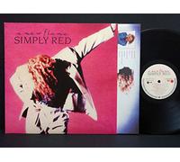 SIMPLY RED - A NEW FLAME LP (VINYL) GERMAN ELEKTRA 1989