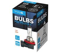 Simply S708 H8 - Bombilla para Faros Delanteros de Coche, 12 V, 35 W, Cumple con ECE R-37, Base PGJ19-1, Adecuada para Todos los Faros, máxima Visibilidad, Color Blanco