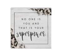 Simply Said INC Small Talk Squares That is Your Superpower - Letrero r stico de madera de 5,25 x 5,25 pulgadas STS1541