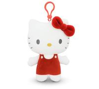 Simply Toys Hello Kitty - Llavero oficial de felpa - 16 cm diseño de cuerpo completo con encantador vestido rojo, colección adorable, regalos, llavero, multicolor, Talla única