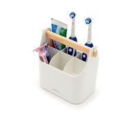 simplywire - Soporte para Cepillo de Dientes - Organizador de baño - Blanco