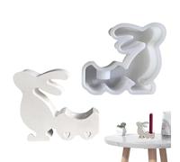 Simpolgo de conejo | Moldes para conejos de silicona de fusión de resina | Decoración del hogar de molde de silicona antiadherente, moldes de jabón hechos a mano festivos para la creación