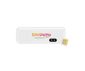 SIMPoYo USB Dongle, Wireless Network Wi-Fi Adapter, Plug and Play Wi-Fi Hotspot with 10G SIM Card for Slate 7/Beryl AX/Slate AX/Opal, 4G LTE Mobile Unlocked Modem for Desktop/Laptop/Travel/Business