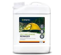 SIMPRAX® Gewebe Reiniger Para Toldos y Tejidos, Tiendas de Campaña, Muebles de Jardín & Lonas - PFC & Biodegradable - Detergente Elimina Moho Algas Verdes Excrementos & Manchas - 2,5 L