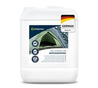 SIMPRAX® Spray Impermeabilizante Textil para Tiendas de Campaña Lonas Accesorios de Exterior - Certificado Oeko-Tex - Spray Impregnante Transparente Hidrofugo Ecologico con Protección UV - 500 ml