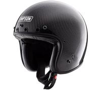 Simpson Chopper Carbon Casco Jet, negro, Talla S (56)