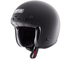 Simpson Chopper Solid Casco Jet, Black Matt, Talla L (60)