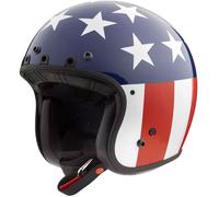 Simpson Chopper USA, casco abierto XXL male Blanco/Azul/Rojo