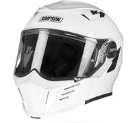 Simpson Darksome Solid, casco abatible XL male Blanco