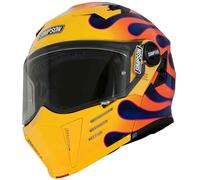 Simpson Darksome Wildfire, casco abatible XS female Amarillo/Naranja/Lila