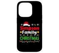 Simpson Family Christmas Matching Personalised Funny Xmas Carcasa para iPhone 14 Pro