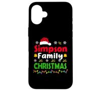 Simpson Family Christmas Matching Personalised Funny Xmas Carcasa para iPhone 16 Plus