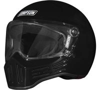 Simpson M30 Casco de moto, negro, Talla S