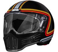 Simpson M30 Slipline Casco de moto, negro-rojo, tamaño S para Hombres