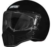 Simpson M30 Solid, casco integral L female Negro