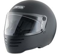 Simpson M62 Casco de moto, Negro mate, Talla S