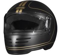 Simpson M62 Hondo Carbon Casco de moto, negro/dorado, Talla XL