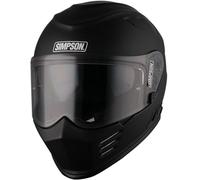 Simpson Venom Solid 06 Casco, Black Matt, Talla M (58)