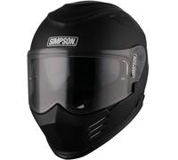Simpson Venom Solid 06 Casco, Black Matt, Talla XXL (63)