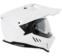 Simpson Xcursion Solid Casco de motocross, Blanco, Talla L (60)