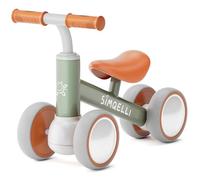 SIMQELLI Bicicleta sin Pedales para Niños de 1 Año, Bici Bebe con 4 Ruedas