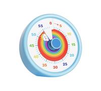 SIMQELLI Temporizador Visual Educativo Infantil 60 Minutos, Cuenta Atrás Silenciosa con Diseño Arcoíris, Temporizador de Estudio y Cocina para Niños, Escuela, TDAH y Exámenes
