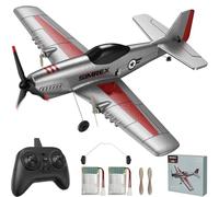 SIMREX TOY2409 Avión RC, 2,4 GHz, aeronave teledirigida, estabilizador de giroscopio de 6 ejes, 3 canales RTF RC juguete de planeador para principiantes, niños, adultos