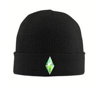 Sims 4 Plumbob Gorra de Punto cálida Sombrero de Moda Gorro de Topo Invierno Outdoor Gorros de Exterior para Hombres Mujeres Adultos