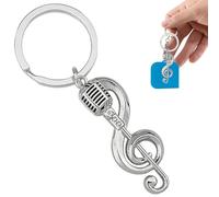 Simsky Llavero musical con micrófono - Divertido accesorio para instrumentos musicales y regalo creativo para músicos | Regalo para mujeres, cumpleaños y estudiantes
