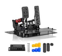 SIMSONN Pro Plus X Racing Simulator Pedales hidráulicos Sim Racing Pedales de carreras (placa hidráulica negra P2-2)
