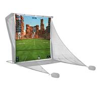SimSpace Deluxe Home - Red de conducción de 2,4 x 2,5 m, Pantalla de proyector para simulación de Golf, Compatible con Red de conducción (Red no incluida), Incluye 20 Cuerdas elásticas, Tela de