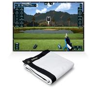 SimSpace Elite - Pantalla de Impacto Unisex para Golf, Color Blanco, 3,85 x 2,85 Metros EU
