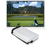 SimSpace Pantalla de proyector de Doble Cara para simulador de Golf en casa, Pantallas de proyección HD 4K con Alta Durabilidad de Impacto, Pantalla de Impacto de Golf con Ojales, Reversible, 3 x 3