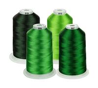 Simthread - Juego de bobinas de hilo de poliéster para bordar a máquina, 5000 m, para máquinas de coser y de bordar Brother/Babylock/Bernette/Janome/Singer/Kenmore