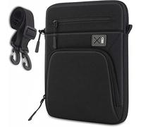 SIMTOP Bolsa para Tableta de 12,9 Pulgadas, Nuevo iPad Pro (5/4/3 Gen), Bolsa de Hombro multibolsillo de poliéster Resistente al Agua, Correa para el Hombro, Funda de Transporte para Tableta, Negro